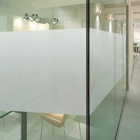48" X 10 FT ROLL WHITE FROST FILM PRIVACY FOR OFFICE,BATH,GLASS DOORS,STORES ETC